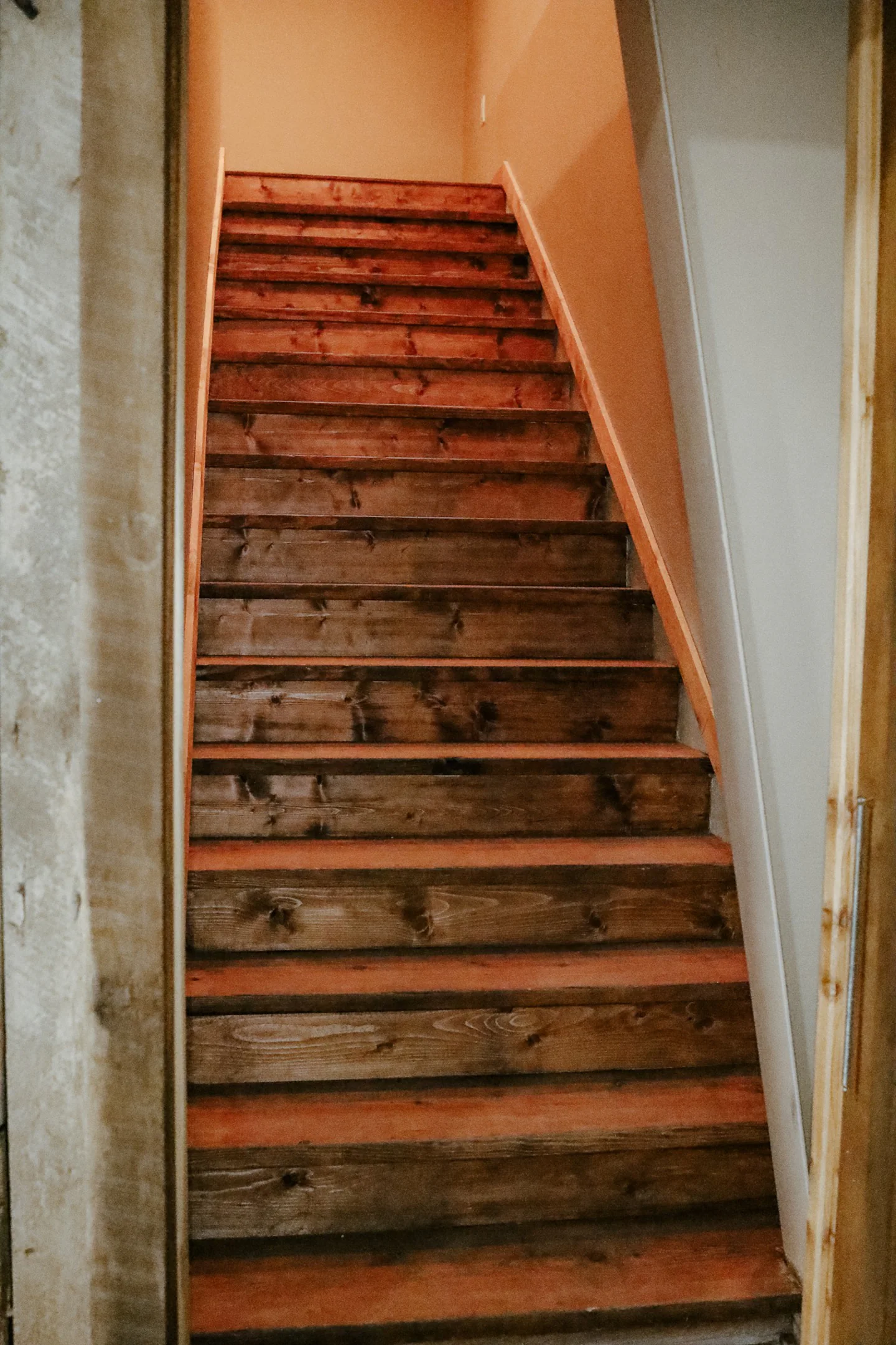 wooden stairs
