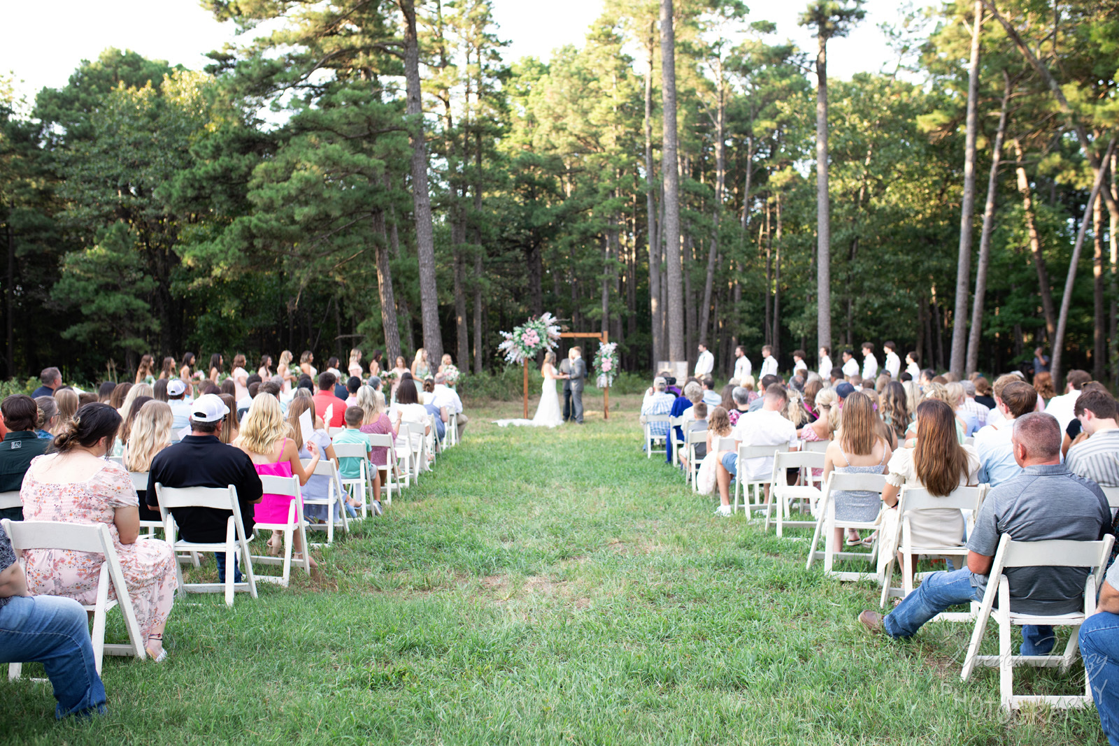 outdoor wedding ceremony